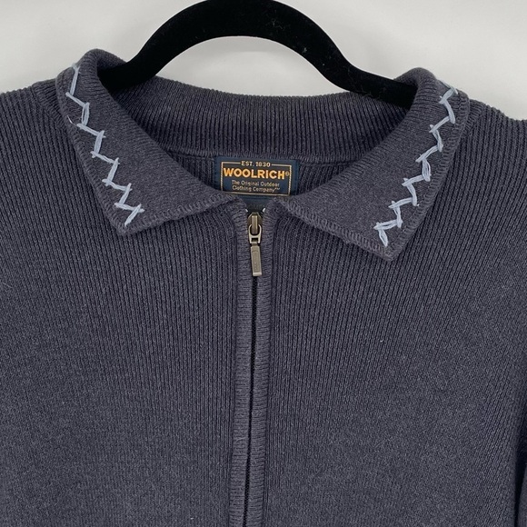 Woolrich Blue Zipper Front Jacket - Picture 4 of 12